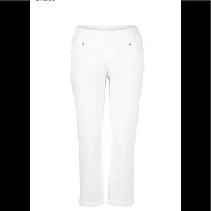 Up! Pants Crop White Jeans, size 14